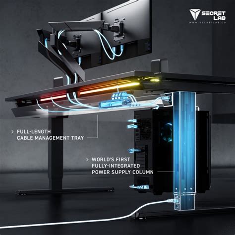 secretlab magnus pro cable tray